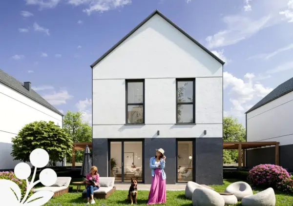 Nowy dom 100 m² w stanie deweloperskim, Żłobizna – Żłobizna, gm. Skarbimierz – zdjęcie 2